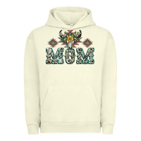 Pigment Pistachio Mom with Cow skull Mother's Day Urban Hoodie - CowGirlArtShop
