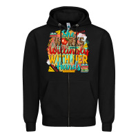 Black she works willingly with her hands teacher Zipper Hoodie - NancyCooperArtShop