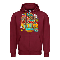 Burgundy she works willingly with her hands teacher Zipper Hoodie - NancyCooperArtShop