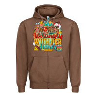 Chestnut she works willingly with her hands teacher Zipper Hoodie - NancyCooperArtShop