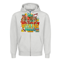Dove Grey she works willingly with her hands teacher Zipper Hoodie - NancyCooperArtShop