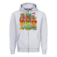 Heather Grey she works willingly with her hands teacher Zipper Hoodie - NancyCooperArtShop