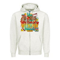 Oatmeal Heather she works willingly with her hands teacher Zipper Hoodie - NancyCooperArtShop