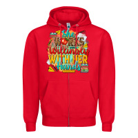 Red she works willingly with her hands teacher Zipper Hoodie - NancyCooperArtShop