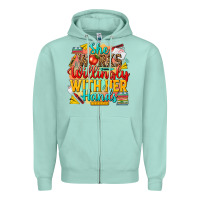 Seafoam she works willingly with her hands teacher Zipper Hoodie - NancyCooperArtShop