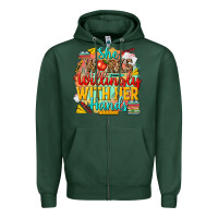 Sports Green she works willingly with her hands teacher Zipper Hoodie - NancyCooperArtShop