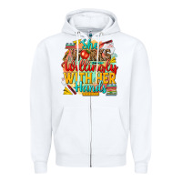 White she works willingly with her hands teacher Zipper Hoodie - NancyCooperArtShop