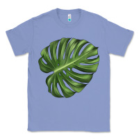 Colony Blue Monstera Leaf Classic Tee - LillyAllenDesigns
