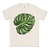 Natural Monstera Leaf Classic Tee - LillyAllenDesigns