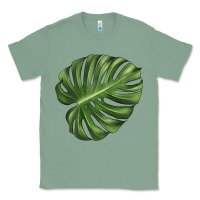 Sage Monstera Leaf Classic Tee - LillyAllenDesigns