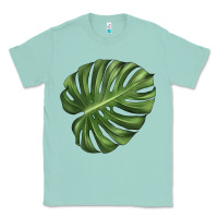 Seafoam Monstera Leaf Classic Tee - LillyAllenDesigns