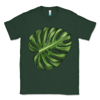 Sports Green Monstera Leaf Classic Tee - LillyAllenDesigns