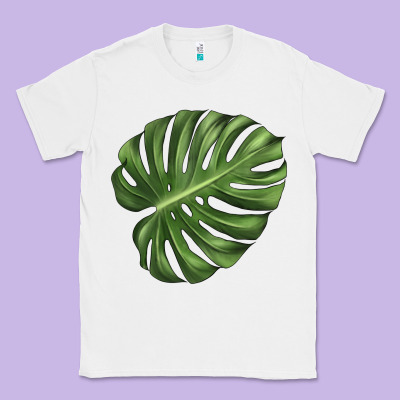 Monstera Leaf Classic Tee Designed By Lillyallendesigns