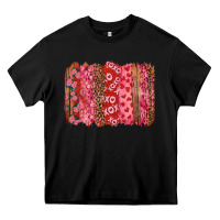 Black valentine's day xoxo brushstroke Heavy Core Tee - RanaPortraitStore