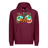 Burgundy vacation mode Premium Hoodie - NancyCooperArtShop