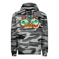 Slate Camo vacation mode Premium Hoodie - NancyCooperArtShop
