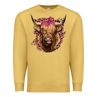 Antique Gold Highland cow Premium Sweatshirt - Bettercallsaul