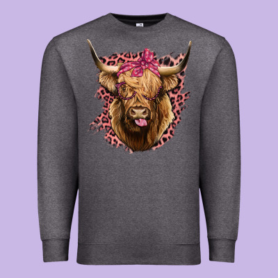 Highland Cow Premium Sweatshirt Designed By Bettercallsaul
