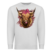 Dove Grey Highland cow Premium Sweatshirt - Bettercallsaul