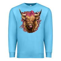 Ocean Blue Highland cow Premium Sweatshirt - Bettercallsaul