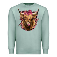 Seafoam Highland cow Premium Sweatshirt - Bettercallsaul