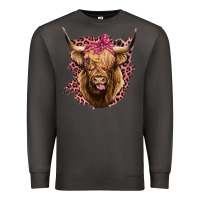 Smoke Highland cow Premium Sweatshirt - Bettercallsaul