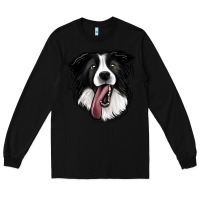 Black Border Collie Long Sleeve Tee - Jasminsmagicworld