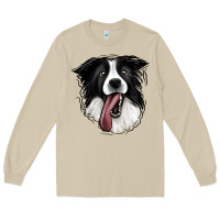 Mushroom Border Collie Long Sleeve Tee - Jasminsmagicworld