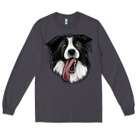 Smoke Border Collie Long Sleeve Tee - Jasminsmagicworld