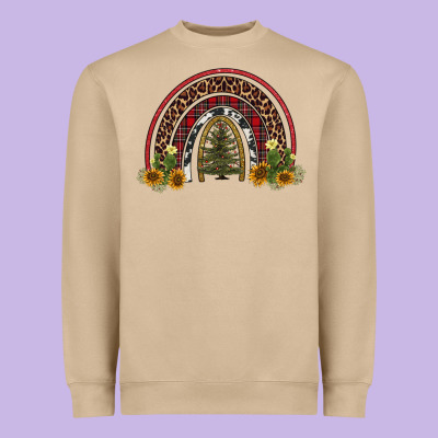 Rainbow Tree Heavyweight Sweatshirt Designed By Adodesignshop
