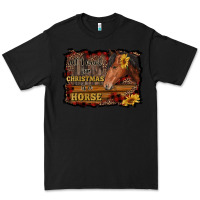 Black all i want for christmas is a horse brown horse Premium Tee - RanaPortraitStore