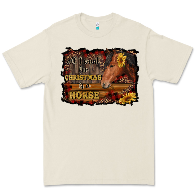 All I Want For Christmas Is A Horse Brown Horse Premium Tee by RanaPortraitStore | Teevron