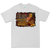 Dove Grey all i want for christmas is a horse brown horse Premium Tee - RanaPortraitStore