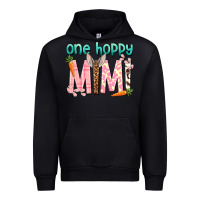 Black One hoppy Mimi Easter Day Urban Hoodie - HowdyJamesFarm