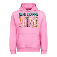 Fuchsia Pink One hoppy Mimi Easter Day Urban Hoodie - HowdyJamesFarm