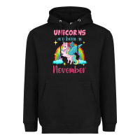 Black unicorns are born in november Heavyweight Hoodie - Jasminsmagicworld