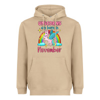 Mushroom unicorns are born in november Heavyweight Hoodie - Jasminsmagicworld