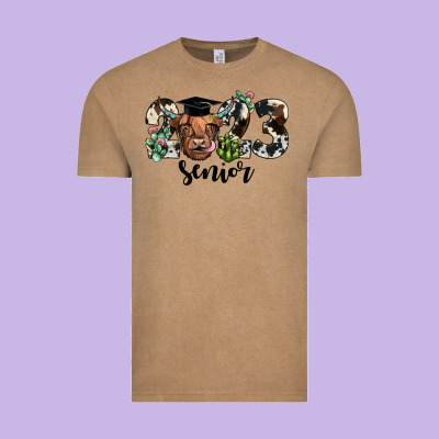 Highland Cow 2023 Vintage Tee Designed By Jahusdesignshop