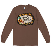 Chestnut simply blessed Long Sleeve Tee - Jasminsmagicworld