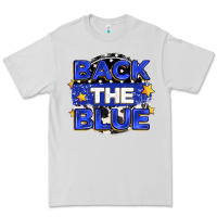 Dove Grey back the blue Premium Tee - Zillion Design Studio