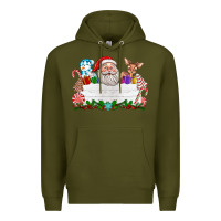 Army Green custom name christmas Premium Hoodie - texasbilliewilder