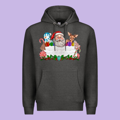 Custom Name Christmas Premium Hoodie Designed By Texasbilliewilder