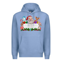 Colony Blue custom name christmas Premium Hoodie - texasbilliewilder
