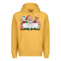 Mustard custom name christmas Premium Hoodie - texasbilliewilder
