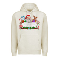 Oatmeal Heather custom name christmas Premium Hoodie - texasbilliewilder