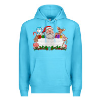 Ocean Blue custom name christmas Premium Hoodie - texasbilliewilder