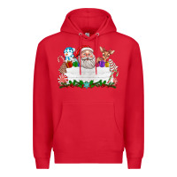 Red custom name christmas Premium Hoodie - texasbilliewilder