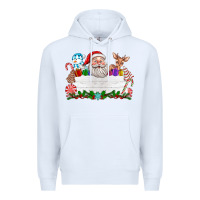 White custom name christmas Premium Hoodie - texasbilliewilder