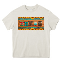 Cream texas sunflowers license plate Heavy Core Tee - Artiststas