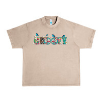French Oak groovy with peace  sign flowers Urban Heavy Tee - Artiststas
